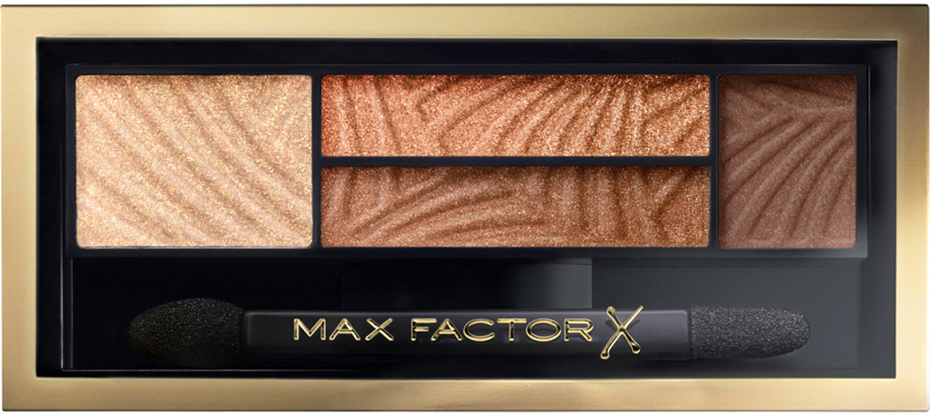 Max Factor 4-хцветные тени для век и бровей Smokey Eye Drama Kit 2 В 1, тон 03 sumptuous golds