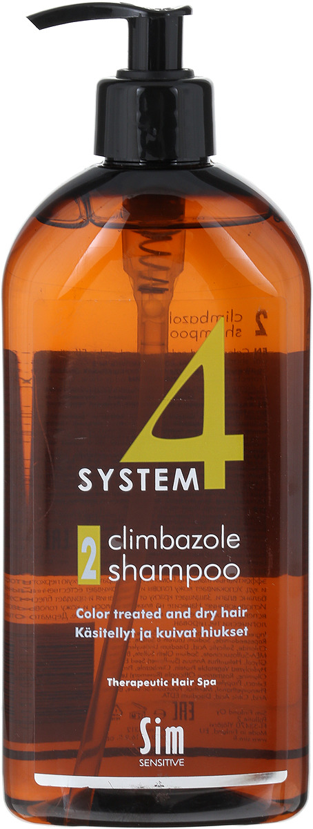 SIM SENSITIVE Терапевтический шампунь № 2 SYSTEM 4 Climbazole Shampoo 2, 500 мл