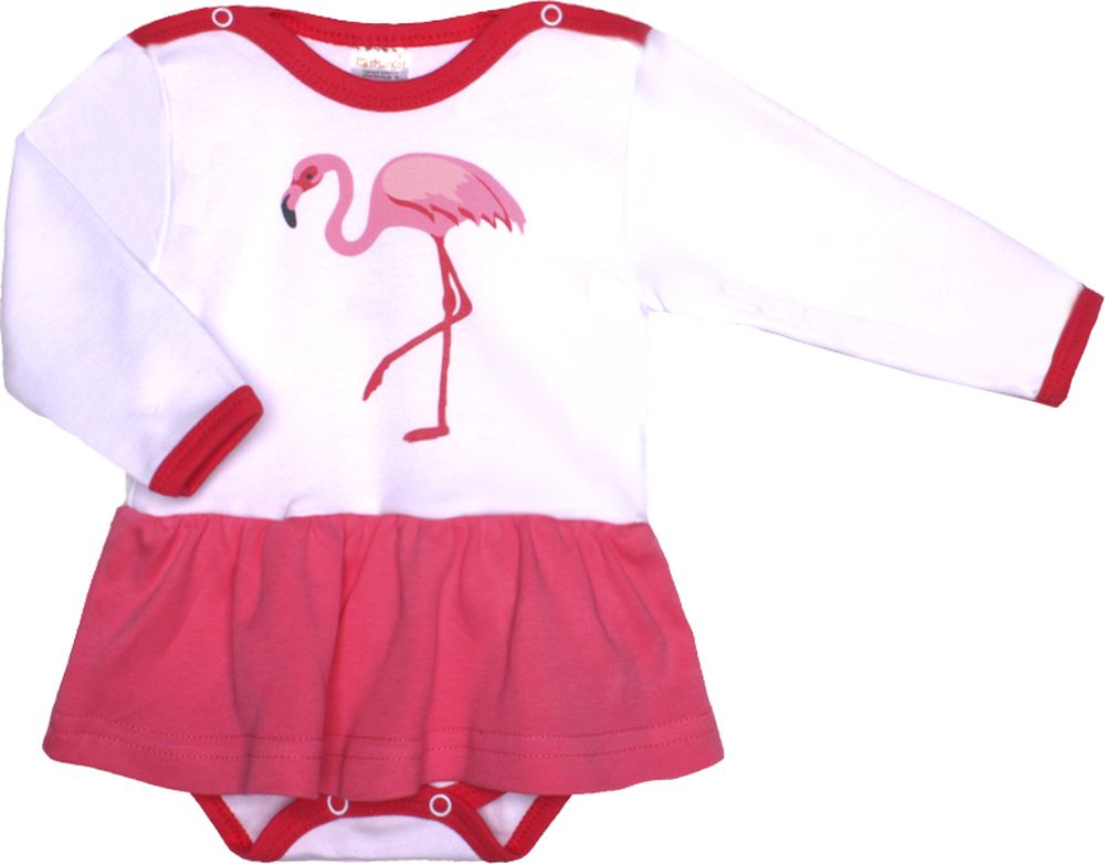 Боди детское КотМарКот Фламинго, цвет: светло-розовый. 9919. Размер 56