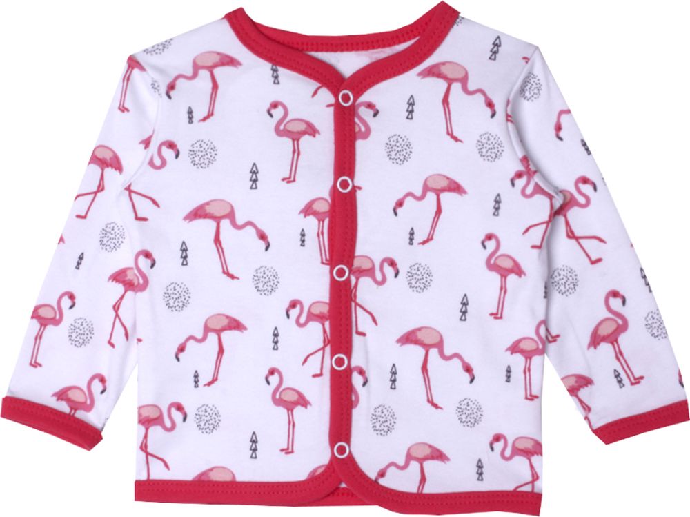 Кофта для девочки КотМарКот Фламинго, цвет: светло-розовый. 7219. Размер 80