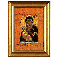 Богоматерь Владимирская. Константинополь. Первая треть XII века, 24 x 30 см25051 7_желтый Богоматерь Владимирская. Константинополь. Первая треть XII века, 24 x 30 см25051 7_желтыйХудожественная репродукцияиконы Богоматерь Владимирская.Размер постера: 24 см x 30 см.Артикул:24x30 00017001-41415. Изображение нанесено на чрезвычайно плотную основу (это не бумага и не картон) и обрамлено в багет.Технология изготовления арт-постеров подразумевает обязательную художественную ламинацию каждого изображения, чтопридает картине дополнительную ценность, а также защищает поверхность от загрязнения, повреждений (в том числе попыток помять, исцарапать изображение), влаги и ультрафиолетовых лучей. Так, например, наши арт-постеры совершенно спокойно перенесут не одну зиму в дачном или загородном доме.Ламинирование может значительно улучшить качество изображения. Использование пленок дает различную фактуру лицевой поверхности изображения (глянцевую, матовую, холщевую, ситцевую, льняную и другие). Например, при использовании глянцевых пленок изображение проявляется - краски становятся более контрастными исочными. Технология художественного ламинирования максимально приближает изображение к натуральной картине (холст, масло), акварели.Отличить арт-постер, изготовленный по такой технологии, от копии, нарисованной художником можно лишь при детальном пристальном рассмотрении. Рассматривая арт-постер с расстояния свыше 1 метра - вы не заметите никаких отличий. А компьютерная точность воспроизведения, исключающая неточность руки копировальщика, создаст в Вашем доме ощущение присутствия настоящего шедевра, не подвластного времени. Именно поэтому арт-постеры являютсяпризнанным стандартом изготовления копий художественных произведений.При обрамлении изображений, поверхность которых защищена художественной ламинацией, стекло не требуется. А это означает отсутствие раздражающих бликов, возможности случайно разбить стекло, уменьшается вес Арт-постера.
