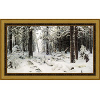 Арт-постер в багете Зима (И.И. Шишкин), 24 x 40 смRG-D31S Арт-постер в багете Зима (И.И. Шишкин), 24 x 40 смRG-D31SХудожественная репродукция картины И.И. Шишкина Зима.Изображение нанесено на чрезвычайно плотную основу (это не бумага и не картон) и обрамлено в багет. Технология изготовления арт-постеров подразумевает обязательную художественную ламинацию каждого изображения, что придает картине дополнительную ценность, а также защищает поверхность от загрязнения, повреждений (в том числе попыток помять, исцарапать изображение), влаги и ультрафиолетовых лучей. Такие арт-постеры совершенно спокойно перенесут не одну зиму в дачном или загородном доме.Ламинирование может значительно улучшить качество изображения. Использование пленок дает различную фактуру лицевой поверхности изображения (глянцевую, матовую, холщевую, ситцевую, льняную и другие). Например, при использовании глянцевых пленок изображение проявляется - краски становятся более контрастными и сочными. Технология художественного ламинирования максимально приближает изображение к натуральной картине (холст, масло), акварели.Отличить арт-постер, изготовленный по такой технологии, от копии, нарисованной художником можно лишь при детальном пристальном рассмотрении. Рассматривая арт-постер с расстояния свыше 1 метра - вы не заметите никаких отличий. А компьютерная точность воспроизведения, исключающая неточность руки копировальщика, создаст в Вашем доме ощущение присутствия настоящего шедевра, не подвластного времени. Именно поэтому арт-постеры являются признанным стандартом изготовления копий художественных произведений.При обрамлении изображений, поверхность которых защищена художественной ламинацией, стекло не требуется. А это означает отсутствие раздражающих бликов, возможности случайно разбить стекло, уменьшается вес арт-постера. Характеристики: Материал: бумага, пластик, ДВП.Размер в багете: 50 см х 34,5 см.Размер постера: 39 см х 23,5 см.Производитель: Россия.Артикул: OZ127-504011.