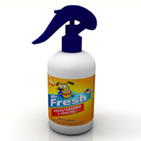 Приучение к месту Mr.Fresh для собак 200 мл (спрей)0120710 Приучение к месту Mr.Fresh для собак 200 мл (спрей)0120710Предназначен для выработки у животного стойкой привычки ходить в туалет в специально отведенном для этого месте. Препарат поможет сохранить чистоту и покой в доме без применения силы. Характеристики:Состав: очищенная вода, соли натрия, ферментная композиция, отдушка. Объем: 200 мл. Производитель: Россия. Mr. Fresh - серия современных гигиенических средств по уходу за домашними животными, созданная совместно с европеской лабораторией Veterinar Labor AG (Германия, Дюссельдорф). Препараты Mr. Fresh помогут вам приучить ваших любимцев к порядку и содержать дом в чистоте.Уважаемые клиенты!Обращаем ваше внимание на возможные изменения в дизайне упаковки.