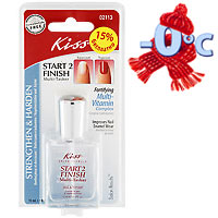 Основа и фиксатор лака Kiss Start 2 Finish, 15 мл80284338 Основа и фиксатор лака Kiss Start 2 Finish, 15 мл80284338Основа и фиксатор лака Kiss Start 2 Finish - это формула 2 в 1, укрепляет ногтевую пластину, помогает ногтям не ломаться, предотвращает расслоение ногтей. Как основа, средство включает в себя мультивитамины и увлажняющие компоненты, которые делают ногти более эластичными и крепкими. Как фиксатор, средство обеспечивает стойкую фиксацию лака, а также гарантирует глянцевый блеск и долговечность маникюра. Характеристики: Объем: 15 мл. Производитель: США. Изготовитель: Корея. Артикул: KTR01F. Американская компания Kiss одна из признанных лидеров в производстве как накладных ногтей для экспресс-наращивания, так и для акрилового и гелевого наращивания в домашних условиях. В линейке продуктов Kiss широкий ассортимент наборов для самостоятельного наращивания ногтей начинающими пользователями. Kiss за многие годы работы на ногтевом рынке завоевала репутацию мирового производителя оригинальной и качественной продукции.Товар сертифицирован.Уважаемые клиенты!Обращаем ваше внимание на тот факт, что данный товар относится к группе товаров, чувствительных к минусовой температуре. Под воздействием низких температур возможно изменение структуры средства, поэтому рекомендуем учитывать данное обстоятельство при заказе.Уважаемые клиенты!Также обращаем ваше внимание на возможные изменения в дизайне упаковки. Поставка возможна в одном из двух вариантов приведенных упаковок в зависимости от наличия на складе. Комплектация осталась без изменений.