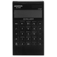 Калькулятор Assistant AC-2326, 12-разрядный, цвет: черныйFS-00103 Калькулятор Assistant AC-2326, 12-разрядный, цвет: черныйFS-00103Яркий и практичный настольный калькулятор имеет матричный 12-разрядный большой дисплей, цветной пластиковый корпус (3 различных цвета) и прозрачную удобную чувствительную клавиатуру. Калькулятор идеален для нанесения фирменного логотипа. Калькулятор имеет двойную систему питания: от солнечного элемента и от батареи, - что гарантирует ему бесперебойную работу на несколько лет. С этим калькулятором Вы точно не забудете, какой расчет Вы собирались провести: подскажет дисплей с функцией отображения проводимого действия. ПамятьДвойное питание12-ти разрядный матричный дисплейВычисление процентовВычисление квадратного корня Цветной пластиковый корпус Прозрачные пластиковые кнопки Отображение проводимого действияУдаление последнего введенного символа Характеристики: Размер калькулятора: 18,3 x 10,7 x 1,5 см. Размер дисплея: 9,4 см х 2,6 см. Цвет: черный. Изготовитель: Китай.