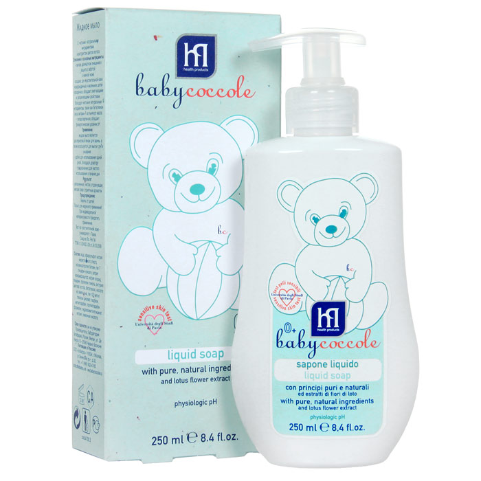Жидкое мыло Babycoccole. The Bath, 250 млFS-00897 Жидкое мыло Babycoccole. The Bath, 250 млFS-00897Жидкое мыло Babycoccole. The Bath с чистыми натуральными ингредиентами и экстрактом цветов лотоса. Легкое деликатное очищение. Такое же нежное и теплое как мамина забота. Создано для чувствительной кожи новорожденных и маленьких детей. Обладает смягчающими и увлажняющими свойствами благодаря чистым и натуральным ингредиентам, таким как бетаглюкан овса, витамин F из льняного масла, а также всей нежности экстракта цветов лотоса. Характеристики:Объем: 250 мл.Товар сертифицирован.