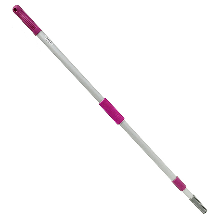 Ручка телескопическая Loks Super Cleaning для щеток и швабр, 180 см531-105 Ручка телескопическая Loks Super Cleaning для щеток и швабр, 180 см531-105Телескопическая ручка Loks Super Cleaning, изготовленная из высококачественного алюминия с пластиковым соединением. Она регулируется по необходимой длине в зависимости от роста человека или убираемой поверхности (пол, стены, потолки). Ручка имеет стандартное клиновидное соединение, которое подойдет к щеткам и швабрам, имеющим соответствующий тип крепления.Ручка не подходит к швабрам, имеющим винтовое крепление.Максимальная длина ручки: 180 см. Минимальная длина ручки: 104 см. Диаметр вставляемой части: 2,2-2,6 см.
