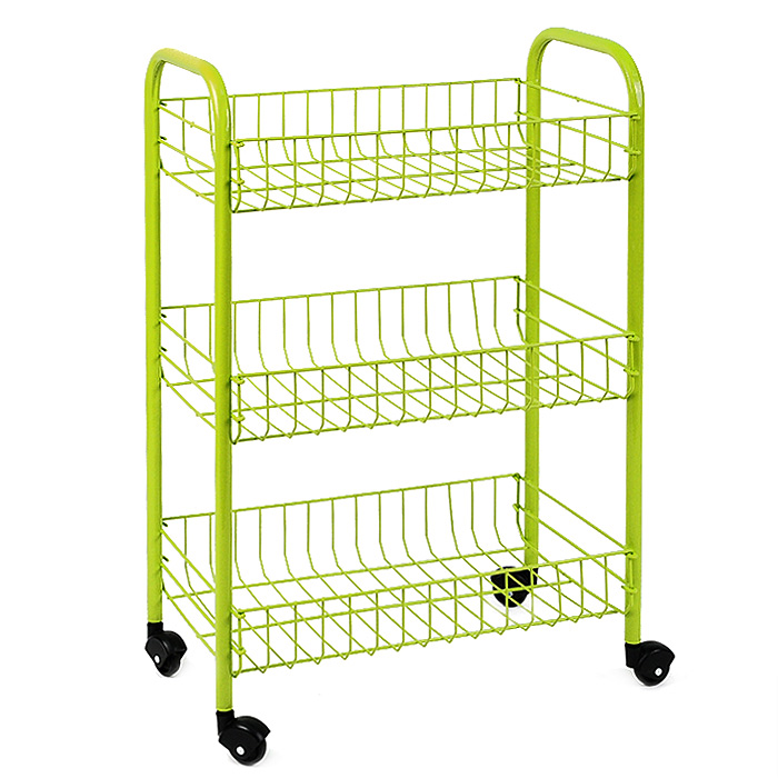 Этажерка Metaltex Siena, 3-х уровневая, цвет: зеленый, 41 x 23 x 63 смRG-D31S Этажерка Metaltex Siena, 3-х уровневая, цвет: зеленый, 41 x 23 x 63 смRG-D31SЭтажерка Metaltex Siena с тремя полками выполнена из высококачественной стали, окрашенной цветной краской, содержащей эпоксидный порошок. Очень удобная и компактная, но в то же время вместительная, она прекрасно впишется в пространство любого помещения. Ее можно установить в ванной комнате и ваши шампуни, гели для душа и различные кремы всегда будут под рукой; на кухне этажерку можно использовать для хранения посуды и продуктов. Благодаря колесикам этажерку можно перемещать в любую сторону без особых усилий. Этажерка легко собирается и разбирается. Характеристики:Материал: сталь. Размер этажерки (в разложенном виде): 41 см х 23 см х 63 см.Размер этажерки (в сложенном виде): 59 см х 23 см х 7 см. Производитель: Италия. Артикул: 34.06. 33-513. Характеристики:Материал: сталь. Размер этажерки (в разложенном виде): 41 см х 23 см х 63 см.Размер этажерки (в сложенном виде): 59 см х 23 см х 7 см. Производитель: Италия. Артикул: 34.06. 33-513. УВАЖАЕМЫЕ КЛИЕНТЫ! Обращаем ваше внимание на возможные варьирования в цветовом дизайне товара. Поставка возможна в одном из приведенных на изображении вариантов в зависимости от наличия на складе.