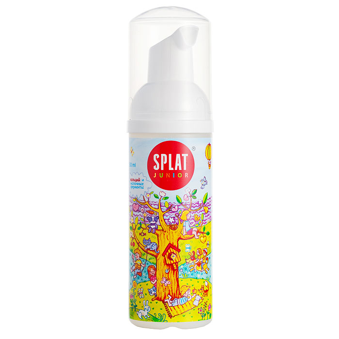 Пенка для полости рта Splat Junior, кальций и молочные ферменты, 50 мл562 Junior Пенка для полости рта Splat Junior, кальций и молочные ферменты, 50 мл562 JuniorПенка для полости рта Splat Junior с воздушными пузырьками. Воздушные пузырьки пенки лопаются и очищают поверхность эмали, укрепляют ее, защищают от кариеса и развития бактерий. Органический кальций в сочетании с экстрактом лакричника помогает в формировании прочной эмали и защищает зубы от образования кариеса. Молочные ферменты участвуют в формировании местного иммунитета и обеспечивают защиту от бактерий подобно материнскому молоку. Дикалий глицирризинат и креатин - натуральные противовоспалительные компоненты - помогают безболезненной смене зубов.