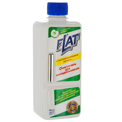 Очиститель для холодильников Flat, с ароматом яблока, 400 г787502 Очиститель для холодильников Flat, с ароматом яблока, 400 г787502Очиститель для холодильников Flat с нейтрализатором запахов подходит для мытья внутренней и внешней поверхности холодильника. Устраняет запахи и придает очищенным поверхностям блеск и свежесть. Сорбирующая добавка в составе средства не просто маскирует неприятные запахи, а уничтожают их. Средство создает защитную пленку, облегчающую дельнейший уход за поверхностями. Оригинальная упаковка в виде холодильника.Характеристики:Вес: 400 г. Производитель: Россия.