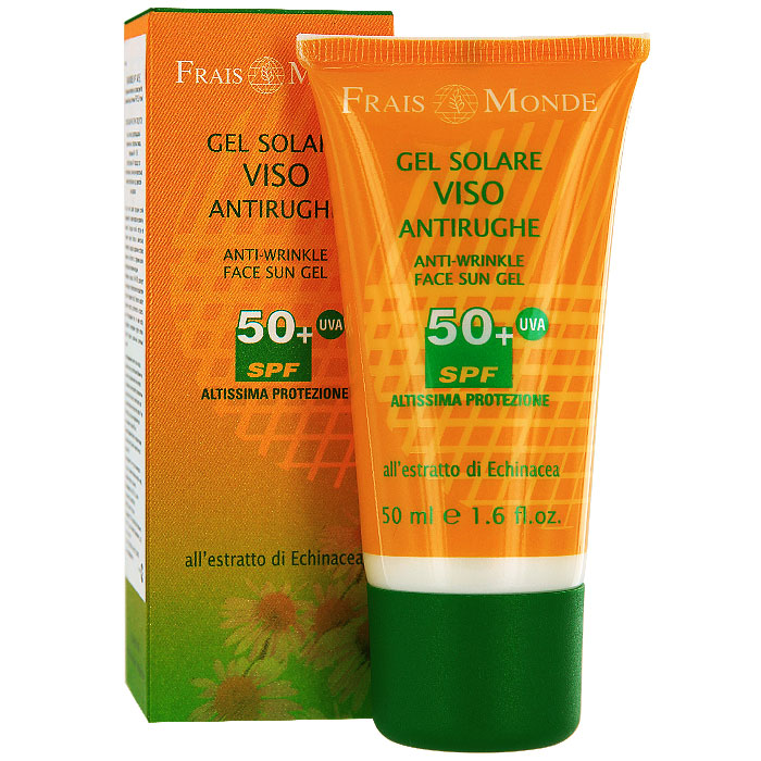 Гель для лица Frais Monde, предотвращающий старение кожи, SPF 50+, 50 мл086-30952 Гель для лица Frais Monde, предотвращающий старение кожи, SPF 50+, 50 мл086-30952Гель для лица Frais Monde создает ощущение полной защищенности, а также прекрасно увлажняет и освежает, благодаря легкой текстуре не оставляет жирного блеска и моментально впитывается. Благодаря содержанию экстракта эхинацеи, гель борется со старением кожи и предотвращает появление морщин. Комбинация фильтров UVA+UVB гарантирует полную защиту от неблагоприятного воздействия солнца и продлевает загар. Коллаген помогает сохранить упругость, эластичность и гладкость кожи. Использование геля во время загара предотвратит повреждение упругих волокон эффект старения, вызванный солнечными лучами. Способ применения: нанести гель на лицо до выхода на солнце, при длительном пребывании на солнце и после купания нанести лосьон повторно. Перед употреблением взбалтывать. Не предназначен для использования в солярии. Характеристики:Объем: 50 мл. Фактор защиты: 50+. Производитель: Италия.Итальянская компанияISMEG Srlпоявилась, благодаря принадлежащему ей термальному источнику, богатому серой. Компания придерживается традиции производства высококачественной продукции, ее миссия - обновлять производство, но сохранять естественные неповрежденные формулы. Компанию отличают глубокие исследования в области косметики и страсть к развитию природных ресурсов. Товар сертифицирован.