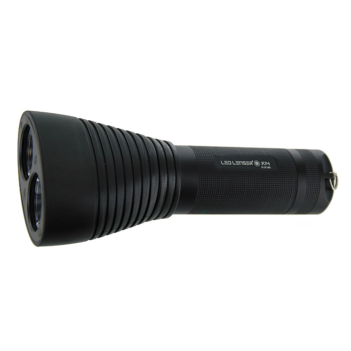 Фонарь светодиодный LED Lenser X14, цвет: черныйCL25RB Фонарь светодиодный LED Lenser X14, цвет: черныйCL25RBПрофессиональный светодиодный фонарь повышенной яркости LED Lenser X14 предназначен для локального освещения предметов. Он чрезвычайно высокопроизводителен, удобен, компактен и крепок. Корпус фонаря выполнен из прочного алюминиевого сплава, имеет высокую степень пылебрызгозащиты, не восприимчив к транспортной вибрации и может использоваться на природе, как источник света. Фонарь имеет позолоченные контакты, благодаря чему они не окислятся даже в морском соляном тумане при высоких температурах. Фонарь оснащен инновационной системой Smart Light Technology, которая дает возможность подбора каждым пользователем удобных для себя режимов изменения свечения. Также фонарь оснащен системой AFS (изменяемая фокусировка одним движением руки), благодаря которой вы сможете освещать предметы, как на большом расстоянии, так и вблизи, мгновенно переключая режимы. Светодиоды имеют ресурс более 100 000 часов непрерывной работы. Они устойчивы к ударам и не перегорают, как лампы накаливания. В комплект с фонарем входят: ремешок и пластиковый фиксатор на пояс. Характеристики:Материал:металл, пластик, стекло. Размер фонаря: 18,1 см х 8,2 см х 4,3 см. Время свечения: 10 часов. Дальность свечения: 350 м. Яркость: 450 лм. Количество светодиодов: 2 шт. Размер упаковки: 22 см x 10,5 см x 5,5 см. Производитель: Германия. Артикул: 8415.Производителем фонарей LED Lenser является концерн Zweibruder Optoelectronics GmbH (Цвайбрюдер Оптоэлектроникс), Germany. Концерн включает в себя:инженерно-конструкторское бюро, где проводятся разработки и испытания фонарей,производственную базу, силами которой осуществляется изготовление. Производство имеет международный сертификат ISO 9001:2000, подтверждающий стабильный уровень качества выпускаемой продукции. В фонарях LED Lenserвпервые применена революционная оптическая схема, состоящая из источника света - светодиода, рефлектора и двух линз. И все элементы схемы идеально отцентрированы. Применение данной схемы позволяет собрать 100% света, излучаемого светодиодом, и направить его в нужном направлении, без потерь ровным направленным лучом - это эффект театрального прожектора. Он достигается благодаря равной интенсивности света в каждой точке освещаемого круга.Работает от 4 батареек типа AA (входят в комплект).Гарантийный срок 5 лет. Возврат товара возможен только через сервисный центр.Гарантийный центр:м. ВДНХ, Ботанический сад129223, г. Москва, Проспект Мира, 119, ВВЦ, строение 323+7 495 974 3494service@omegatool.ruВремя работы сервисного центра: Пн-чт: 10.00-18.00Пт: 10.00- 17.00Сб, Вс: выходные дни
