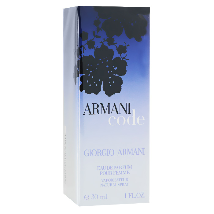 Giorgio Armani Armani Code Pour Femme. Парфюмерная вода, 30 мл1092018 Giorgio Armani Armani Code Pour Femme. Парфюмерная вода, 30 мл1092018Разбуди свои чувства и желания интригующим ароматом Armani Code Pour Femme от Giorgio Armani с нотами цветов апельсина, свежим акцентом имбиря и нежным аккордом из меда и сандала, которые создают незабываемое впечатление. Armani Code Pour Femme - это загадочный код, который открывает путь к соблазну и чувственности.Классификация аромата: восточный, цветочный. Верхние ноты: имбирь, горький апельсин.Ноты сердца:жасмин самбак, флердоранж.Ноты шлейфа:спелая груша, ваниль, лепестки жасмина, лаванда, цветок серинга, душистый мед, имбирь.Ключевые слова:Волнующий, женственный, соблазнительный, чувственный! Характеристики:Объем: 30 мл. Производитель: Франция. Самый популярный вид парфюмерной продукции на сегодняшний день - парфюмерная вода. Это объясняется оптимальным балансом цены и качества - с одной стороны, достаточно высокая концентрация экстракта (10-20% при 90% спирте), с другой - более доступная, по сравнению с духами, цена. У многих фирм парфюмерная вода - самый высокий по концентрации экстракта вид товара, т.к. далеко не все производители считают нужным (или возможным) выпускать свои ароматы в виде духов. Как правило, парфюмерная вода всегда в спрее-пульверизаторе, что удобно для использования и транспортировки. Так что если духи по какой-либо причине приобрести нельзя, парфюмерная вода, безусловно, - самая лучшая им замена.Товар сертифицирован.