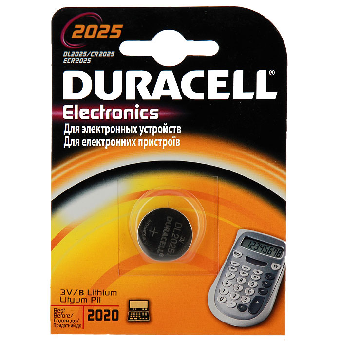 Батарейка литиевая Duracell. DL20251659 Батарейка литиевая Duracell. DL20251659Литиевая батарейка Duracell предназначена для использования в различных электронных устройствах, например калькуляторах. Выполнена из прочного металла.Уважаемые клиенты! Обращаем ваше внимание на возможные изменения в дизайне упаковки. Качественные характеристики товара остаются неизменными. Поставка осуществляется в зависимости от наличия на складе.