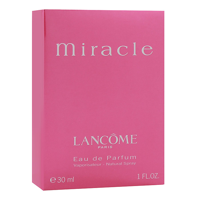 Lancome Miracle. Парфюмерная вода, 30 мл1301210 Lancome Miracle. Парфюмерная вода, 30 мл1301210Свежий и нежный аромат Lancome Miracle, в начальной ноте которого звучат экзотические плоды личи и нежная фрезия. Тонкие пряные ноты привносят магнолия мандарин и перец в сердце и жасмин амбра и мускус в шлейфе букета. Лицом аромата была выбрана американская актриса Ума Турман - загадочная и прекрасная муза Квентина Тарантино.Классификация аромата: цветочный. Верхние ноты: фрезия и личи.Ноты сердца:перец, имбирь, жасмин и магнолия.Ноты шлейфа:мускус и амбра.Ключевые слова:Волнующий, нежный, романтичный, роскошный! Характеристики:Объем: 30 мл. Производитель: Франция. Самый популярный вид парфюмерной продукции на сегодняшний день - парфюмерная вода. Это объясняется оптимальным балансом цены и качества - с одной стороны, достаточно высокая концентрация экстракта (10-20% при 90% спирте), с другой - более доступная, по сравнению с духами, цена. У многих фирм парфюмерная вода - самый высокий по концентрации экстракта вид товара, т.к. далеко не все производители считают нужным (или возможным) выпускать свои ароматы в виде духов. Как правило, парфюмерная вода всегда в спрее-пульверизаторе, что удобно для использования и транспортировки. Так что если духи по какой-либо причине приобрести нельзя, парфюмерная вода, безусловно, - самая лучшая им замена.Товар сертифицирован.