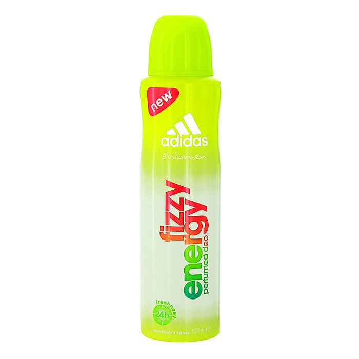 Adidas Fizzy Energy. Дезодорант, 150 млMP59.4D Adidas Fizzy Energy. Дезодорант, 150 млMP59.4DДезодорант от Adidas с ароматом Fizzy Energy. Аромат Adidas Fizzy Energy создан для динамичных, активных и жизнерадостных девушек. Аромат словно светится солнечными лучиками, заряжая вас и окружающих светом, радостью и энергией.Классификация аромата: фруктовый, древесный.Пирамида аромата:Верхние ноты: грейпфрут, красное яблоко, ананас.Ноты сердца: жасмин, папайя, камелия.Ноты шлейфа: древесные ноты, мускус.Ключевые словаДинамичный, свежий, оригинальный!К туалетной воде прилагается подарок в виде косметички. Характеристики:Объем: 150 мл. Производитель: Великобритания. Товар сертифицирован.