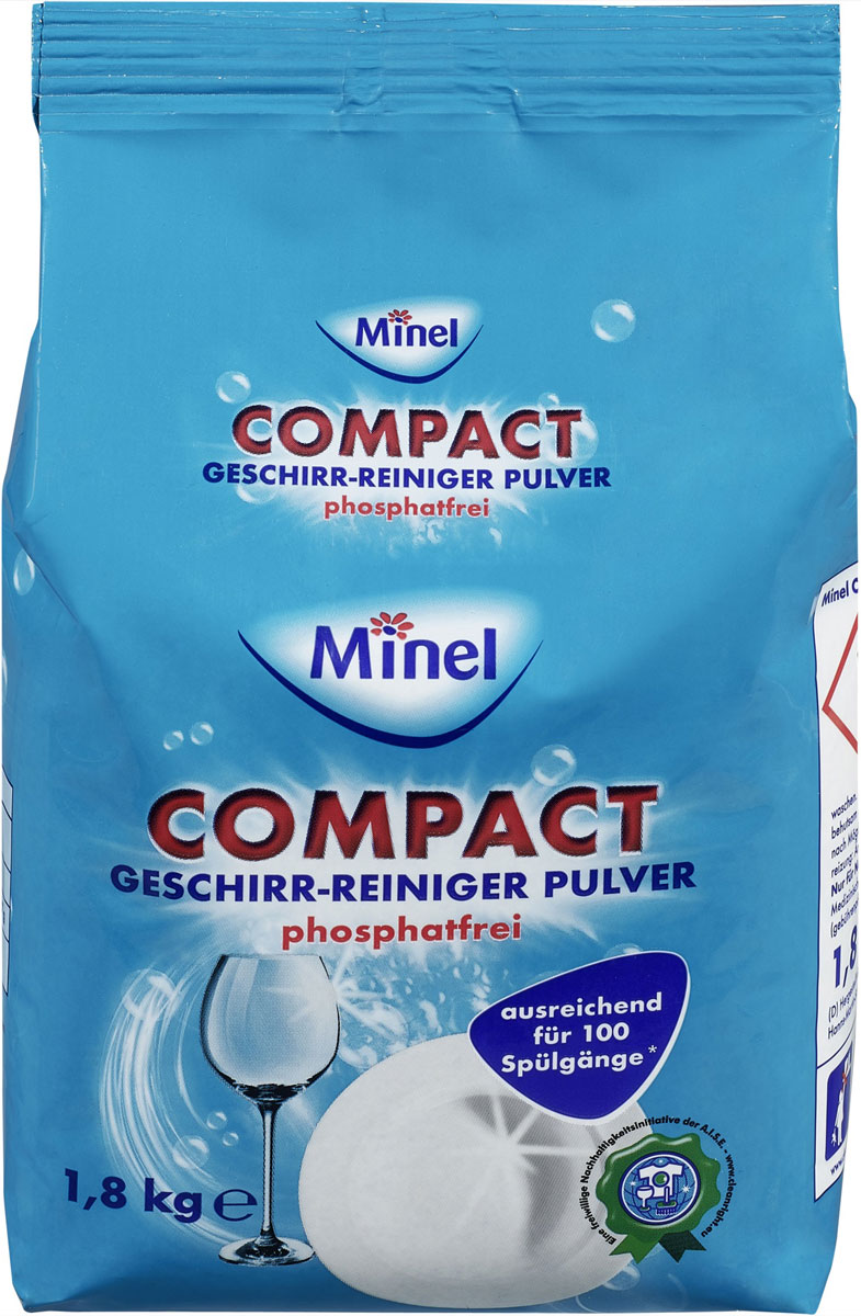 Порошок для посудомоечной машины Minel Compact, 2 кгES-414 Порошок для посудомоечной машины Minel Compact, 2 кгES-414Порошок Minel Compact обеспечивает безупречный вид посуды после каждого использования. Средство эффективно удаляет даже застарелые пятна от кофе и чая, а такжепридает посуде сверкающий блеск. Предотвращает появление водяных разводов.Чистящее средство также защищает посудомоечную машину от образования накипи. Характеристики:Вес: 2 кг. Производитель: Германия. Товар сертифицирован.