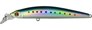 Воблер Tsuribito Minnow, длина 9,5 см, вес 9,6 г. 95S/06035428 Воблер Tsuribito Minnow, длина 9,5 см, вес 9,6 г. 95S/06035428Воблер Tsuribito Minnow изготовлен с применением самых современных технологий. Лопасть изготовлена из тонкого, но очень прочного стеклопластика. Классическая приманка для ловли самой разнообразной, особенно крупной, рыбы. Обладает отменной реалистичной игрой при равномерной проводке. Воблер устойчиво работает на течении, что расширяет возможности применения этой приманки. Система дальнего заброса позволяет охватить более широкий участок водоема. Характеристики:Материал: металл, пластик. Длина: 9,5 см. Вес: 9,6 г. Цвет тела:060. Рабочая глубина: 1 - 1,5 м. Размер упаковки: 16,3 см х 4 см х 2,8 см. Плавучесть - тонущий Размер упаковки: 14 см х 4 см х 3 см. Производитель: Япония. Артикул:95S/060.