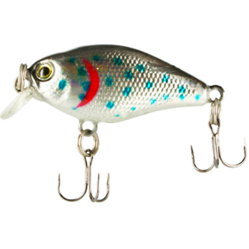 Воблер Trout Pro Minor Crank 50F, длина 5 см, вес 5 г. 3569735695 Воблер Trout Pro Minor Crank 50F, длина 5 см, вес 5 г. 3569735695Воблер Trout Pro Minor Crank 50F - маленький и быстрый микровоблер, предназначенный для ловли различных видов рыб (голавля, язя и окуня). Приманку так же удобно сплавлять по течению и облавливать мелководье. Характеристики:Длина: 5 см. Вес: 5 г. Цвет тела: 098. Глубина: 0,5-1,5 м. Плавучесть: плавающий. Материал: металл, пластик. Размер упаковки: 3,5 см х 9 см х 2 см. Производитель: Китай. Артикул: 35697.