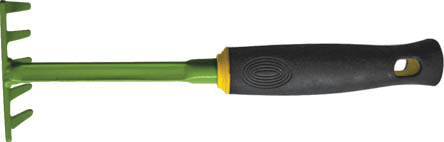 Грабли FIT мини, 290 мм. 77025C0042416 Грабли FIT мини, 290 мм. 77025C0042416Грабли FIT мини идеально подходят для работы на садовом участке. Инструмент выполнен из высокопрочной углеродистой стали с напылением из ПВХ, а рукоятка прорезинена для комфорта при работе. Грабли имеют небольшие габариты, что позволяет работать в труднодоступных местах, например между растениями или под кустами. Характеристики: Материал: сталь, резина. Размеры граблей: 29 см x 9 см x 7 см. Размер упаковки: 29 см x 9 см x 7 см.