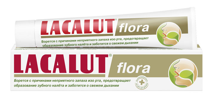 Lacalut Зубная паста Flora, 50 мл9809 Lacalut Зубная паста Flora, 50 мл9809Зубная паста Lacalut Flora против неприятного запаха изо рта и сухости слизистой. За счет масла оливы и петрушки, радикально устраняет причинустойкого и неприятного запаха изо рта - бактерии.Витамин Е оказывает антиоксидантное действие.Активно увлажняет слизистую полости рта.Нормализует слюноотделение и кислотно-щелочнойбаланс. Характеристики:Объем: 50 мл. Артикул: 666122. Производитель: Германия. Товар сертифицирован.