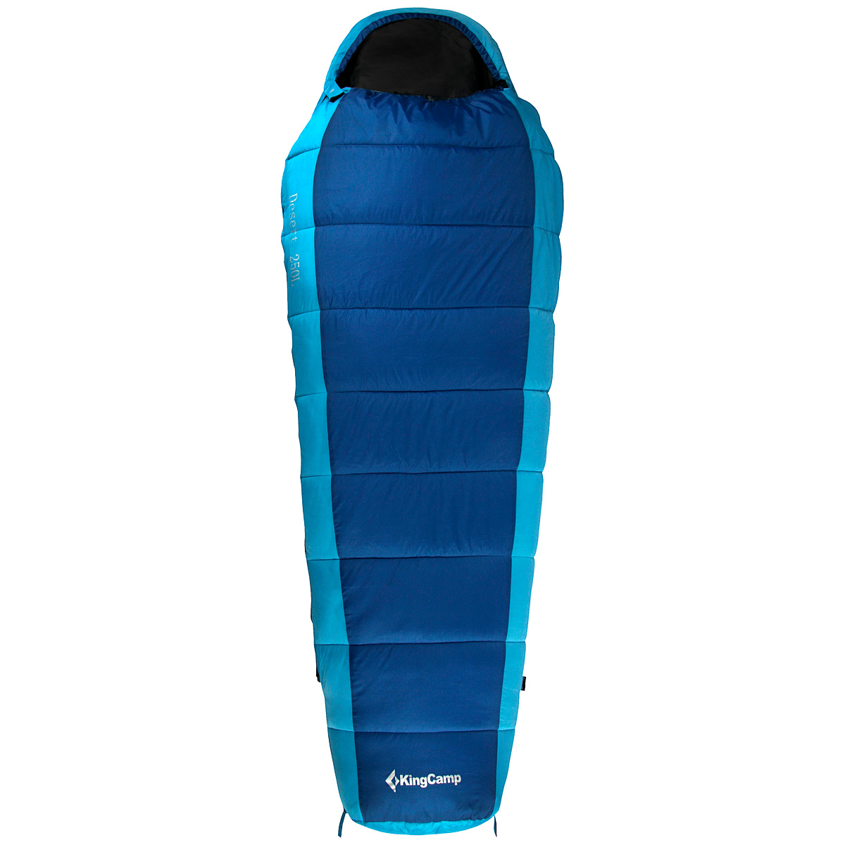 Спальный мешок-кокон KingCamp Desert 250L KS3185, левосторонняя молния, цвет: синий010-01199-23 Спальный мешок-кокон KingCamp Desert 250L KS3185, левосторонняя молния, цвет: синий010-01199-23Спальник-кокон KingCamp Desert 250L - незаменимая вещь для любителей уюта и комфорта во время активного отдыха. Спальный мешок закрывается на двустороннюю застежку-молнию. Этот теплый спальный мешок спасет вас от холода во время туристического похода, поездки на рыбалку.Спальный мешок упакован в удобный нейлоновый чехол для переноски.