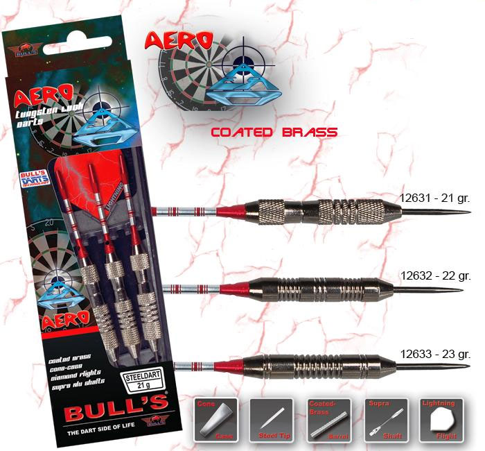 Дротик Bulls Aero, 22 г12632 Дротик Bulls Aero, 22 г12632Комплект дротиков для опытных игроков, изготовленный из латуни с никелированным покрытием. Дизайн вольфрамовых дротиков. Предназначены для игры в классический дартс.Возвраттоваравозможен только при наличии заключения сервисного центра.Время работы сервисного центра: Пн-чт: 10.00-18.00 Пт: 10.00- 17.00Сб, Вс: выходные дниАдрес: ООО ГАТО, 121471, г.Москва,ул.ПетраАлексеева,д12., тел. (495)232-4670, gato@gato.ruХарактеристики: Материал: латунь, никель. Количество в упаковке: 3 шт. Размер дротика: 11,5 см х 0,7 см х 0,7 см. Размер хвостовика: 4,4 см х 3,6 см х 0,1 см. Размер упаковки: 21 см х 6,5 см х 2 см.