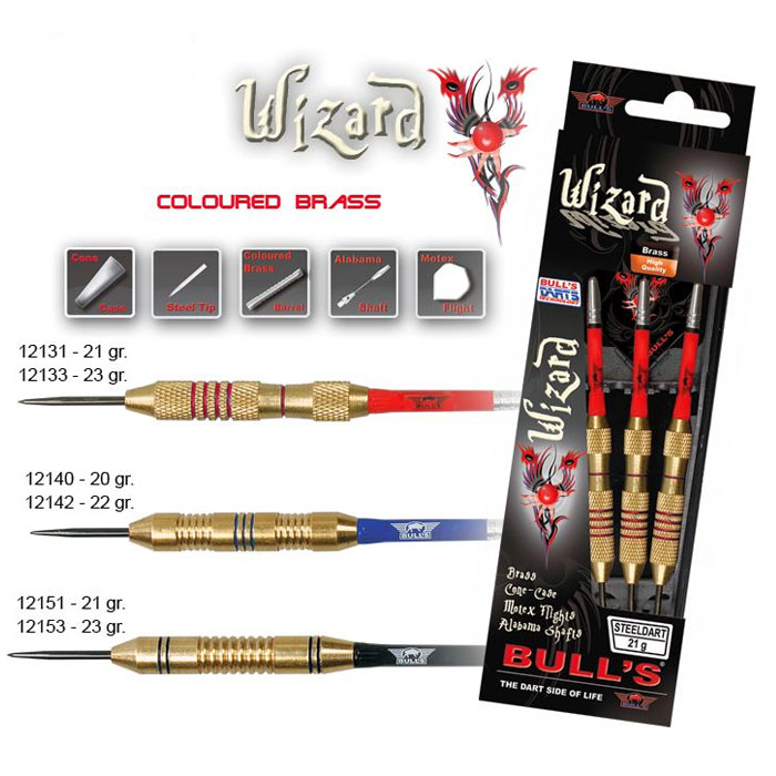 Дротик Bulls Wizard, цвет: черный, 23 г. 1213368230 Дротик Bulls Wizard, цвет: черный, 23 г. 1213368230Комплект топовых дротиков для начинающих, изготовленный из латуни. Предназначен для игры в классический дартс.Возвраттоваравозможен только при наличии заключения сервисного центра.Время работы сервисного центра: Пн-чт: 10.00-18.00 Пт: 10.00- 17.00Сб, Вс: выходные дниАдрес: ООО ГАТО, 121471, г.Москва,ул.ПетраАлексеева,д12., тел. (495)232-4670, gato@gato.ruХарактеристики: Материал: латунь, пластик. Количество в упаковке: 3 шт. Размер дротика: 12,8 см х 0,8 см х 0,8 см. Размер хвостовика: 4,4 см х 3,6 см х 0,1 см. Размер упаковки: 21 см х 6,5 см х 2 см.