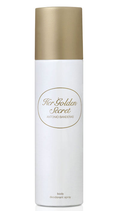 Antonio Banderas Дезодорант-спрей Her Golden Secret, 150 млAC-1121RD Antonio Banderas Дезодорант-спрей Her Golden Secret, 150 млAC-1121RDКомпозиция открывается интенсивными и соблазнительными фруктовыми нотами бергамота, мандарина, яблока и персика. В сердце букет из гардении и флердоранжа украшен свежими штрихами черной смородины. База аромата включает древесные ноты пачули и кедра, дополненные оттенками бобов тонка, ванили и мускуса.Верхняя нота:Бергамот, персик, яблокоСредняя нота:Ежевика, гардения, цветы апельсинаШлейф:Бобы тонка, кедровое дерево, ваниль, пачули, мускусБензоин - аккорд страсти. Главный ингредиент ароматаНанести на кожу, избегая попадания в глаза.