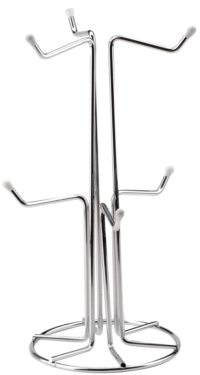 Держатель для кружек Trina. 93-TR-07-02Ветерок 2ГФ Держатель для кружек Trina. 93-TR-07-02Ветерок 2ГФДвухуровневый держатель для кружек Linea Trina представляет собой каркас из нержавеющей стали на круглой подставке, придающей устойчивость всей конструкции. Удобные изогнутые крючки держателя с резиновыми насадками позволяют хранить шесть кружек. Вы можете установить ее в любом удобном месте. Такой держатель для кружек станет полезным аксессуаром в домашнем быту и идеально впишется в интерьер современной кухни. Характеристики: Материал: нержавеющая сталь. Высота держателя: 29 см. Диаметр подставки: 13 см. Диаметр верхней части: 15 см. Размер упаковки: 30 см х 16 см х 16 см. Производитель:Италия. Артикул: 93-TR-07-02.