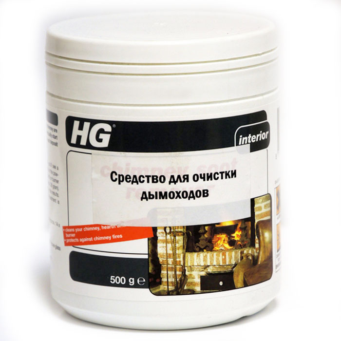 Средство HG для очистки дымоходов, 500 г790009 Средство HG для очистки дымоходов, 500 г790009Средство HG для очистки дымоходов идеальное подходит для регулярной немеханической очистки дымоходных систем. Средство снижает риск возгорания сажи, образования креозотистых отложений, продлевает срок службы дымохода. Предназначено для регулярного использования (не реже одного раза в 6 месяцев) в любых типах печей, каминов и топок. Применение: Высыпьте 2 столовых ложки (приблизительно 30 граммов) средства в огонь. Более высокая дозировка предполагает лучший результат. При очистке выделяется нетоксичный газ, при котором сажа отделяется от поверхности без дополнительной механической очистки. Внимание! Очистка происходит, когда камин или печь растоплены. Характеристики:Объем: 500 г. Изготовитель: Нидерланды. Артикул: 432050106.