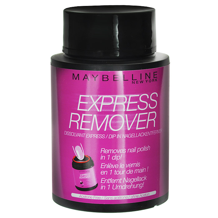 Maybelline New York Экспресс-средство для снятия лака, с экстрактом миндяля, 75 мл5010777139655 Maybelline New York Экспресс-средство для снятия лака, с экстрактом миндяля, 75 мл5010777139655Опусти, покрути, готово.