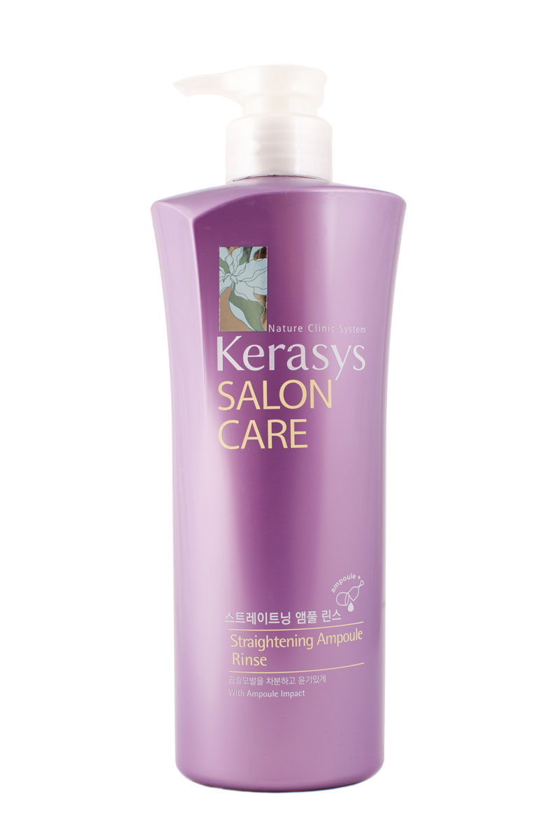 Кондиционер-ополаскиватель для волос Kerasys. Salon Care, выпрямление, 600 мл887288 Кондиционер-ополаскиватель для волос Kerasys. Salon Care, выпрямление, 600 мл887288Кондиционер-ополаскиватель для волос Kerasys. Salon Care с трехфазной системой восстановления предназначен для вьющихся волос. Компонент природного протеина, содержащегося в экстракте моринги, аминокислоты экстракта фиалки и технология ампульной терапии успокаивает и выпрямляет вьющиеся волосы. Трехфазная система восстановления: Природный протеин, содержащийся в экстракте плодов моринги, укрепляет и оздоравливает структуру поврежденных волос.Компонент аминокислот, содержащийся в экстракте цветка фиалки, придает мягкость волосам.Компонент природного кератина, полифенол, компонент красного вина и кристаллический компонент делают волосы здоровыми. Характеристики:Объем: 600 мл.Артикул: 894507. Товар сертифицирован.