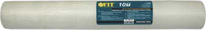 Лента стеклотканевая интерьерная FIT, 1 м х 50 м2706 (ПО) Лента стеклотканевая интерьерная FIT, 1 м х 50 м2706 (ПО)Лента стеклотканевая интерьерная FIT применяется для :армировании и защиты поверхностей при шпаклевочных работах;восстановления растрескавшихся поверхностей стен и потолков перед покраской и наклеивания обоев;армирование гидроизоляции;обеспечения механической прочности поверхностей. Характеристики: Материал: стекловолокно. Размеры: 1 м х 50 м. Размер ячейки: 2,5 мм х 2,5 мм. Плотность: 55 гр/м2 Размеры упаковки: 100 см х 13 см х 13 см.