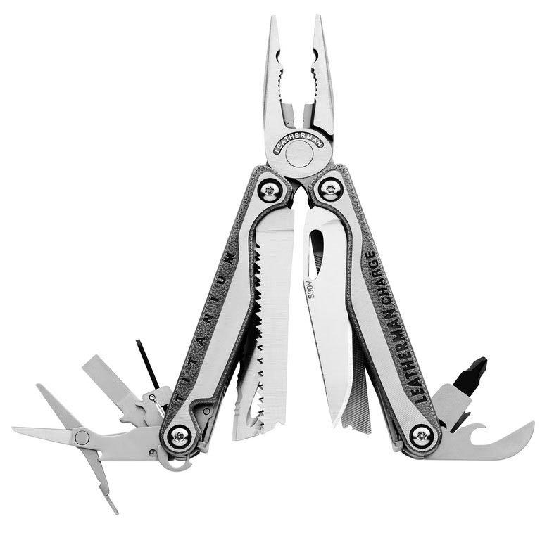 Мультитул Leatherman Charge TTi, с чехлом, цвет: стальной, 19 предметовMT-3207 Мультитул Leatherman Charge TTi, с чехлом, цвет: стальной, 19 предметовMT-3207В мультитул Leatherman Charge Tti входят: нож прямой (сталь S30V), нож серрейторный (ножи открываются одной рукой), напильник по дереву и металлу, алмазный напильник, пила, пассатижи, кусачки, ножницы, консервный нож, открывалка для бутылок, страховочное кольцо. Все опции фиксируются от случайного закрытия или выпадания. Накладки рукояток - титановый сплав. Комплект из 8 метрических сменных бит. Характеристики: Материал: нержавеющая сталь.Размер в сложенном виде:10 см х 3,5 см х 2 см.Вес:232 г. Размер упаковки: 13 см х 9 см х 4,5 см. Артикул: 830732.Гарантийный срок 5 лет. Возврат товара возможен только через сервисный центр.Гарантийный центр:м. ВДНХ, Ботанический сад129223, г. Москва, Проспект Мира, 119, ВВЦ, строение 323+7 495 974 3494service@omegatool.ruВремя работы сервисного центра: Пн-чт: 10.00-18.00Пт: 10.00- 17.00Сб, Вс: выходные дни