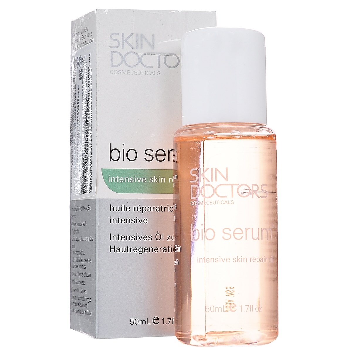 Skin Doctors Сыворотка Bio Serum интенсивно восстанавливающая кожу, 50 млFS-00897 Skin Doctors Сыворотка Bio Serum интенсивно восстанавливающая кожу, 50 млFS-00897Сыворотка Skin Doctors Bio Serum интенсивно восстанавливающая кожу, ее можно использовать ежедневно для лица и тела. Содержит мощные антиоксиданты и смягчающие масла, предназначенных для сухой и обезвоженной кожи, а также для рубцов, растяжек и неровного тона кожи. Сыворотка смягчает, увлажняет и отбеливает кожу, защищает от свободных радикалов. Делает кожу гладкой и здоровой.Помогает уменьшить проявления растяжек и рубцов.Способствует эластичности и упругости кожи. Обеспечивает длительную защиту от воздействий окружающей среды, таких как солнце, ветер, кондиционер и даже горячий душ, восстанавливает от фотостарения. Уменьшает появившийся неровный тон кожи. Помогает разгладить глубокие и тонкие морщины. Характеристики:Объем: 50 мл. Артикул: 2293. Производитель: Индия. Товар сертифицирован.