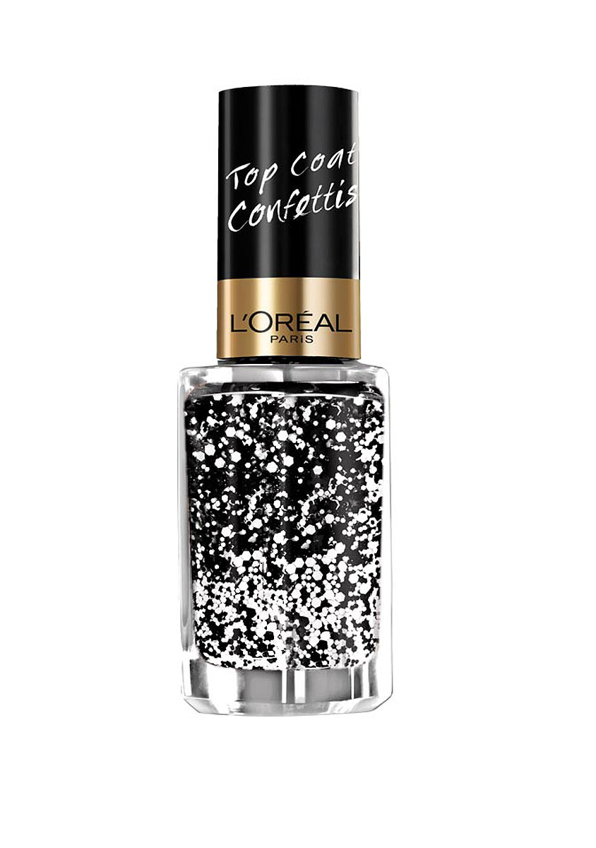 LOreal Paris Верхнее покрытие для ногтей Top Coat, оттенок 916, Конфетти-эффект, 5 млSC-FM20101 LOreal Paris Верхнее покрытие для ногтей Top Coat, оттенок 916, Конфетти-эффект, 5 млSC-FM20101Верхнее покрытие Color Riche – самый последний тренд в области маникюра. С помощью уникальной коллекции эффектов, от золотой россыпи каратов до элегантных твидовых покрытий, теперь возможно придать ногтям совершенно новый, роскошный вид.