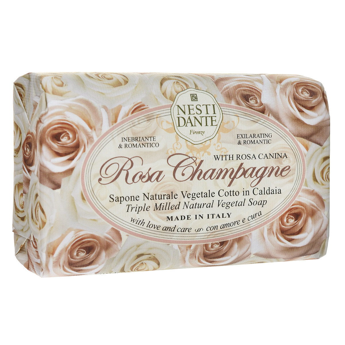 Nesti Dante Мыло Rose Champagne, 150 гMP59.4D Nesti Dante Мыло Rose Champagne, 150 гMP59.4DМыло Nesti Dante Rose Champagne - увлажняющее мыло с ароматом нежных, как шелк, лепестков розы. Характеристики:Вес: 150 г. Артикул: 1323106. Производитель: Италия. Товар сертифицирован.
