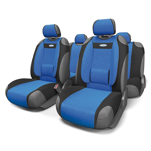 Чехлы-майки Autoprofi Comfort, велюр, цвет: черный, синий, 9 предметов. COM-905T BK/BL98298130 Чехлы-майки Autoprofi Comfort, велюр, цвет: черный, синий, 9 предметов. COM-905T BK/BL98298130Чехлы-майки Autoprofi Comfort разработаны с учетом анатомических особенностей человека. Чехлы оснащены объемной боковой поддержкой спины и поясничным упором, которые способствуют наиболее удобной осанке водителя и переднего пассажира и снижают усталость от многочасовых поездок. По форме чехлы напоминают майку. Благодаря этому они быстро и без усилий надеваются на кресла без демонтажа подголовников или подлокотников. Чехлы изготавливаются из велюра. Эластичный материал позволяет использовать майки на любых типах сидений.Комплектация: - 1 сиденье заднего ряда, - 1 спинка заднего ряда, - 2 чехла переднего ряда, - 5 подголовников, - набор фиксирующих крючков.Особенности: Использование с любыми типами сиденийБоковая поддержка спиныТолщина поролона - 5 мм