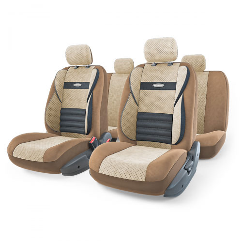 Набор ортопедических авточехлов Autoprofi Comfort Combo, велюр, цвет: темно-бежевый, светло-бежевый, 11 предметов. Размер M. CMB-1105 D.BE/L.BE (M)98298130 Набор ортопедических авточехлов Autoprofi Comfort Combo, велюр, цвет: темно-бежевый, светло-бежевый, 11 предметов. Размер M. CMB-1105 D.BE/L.BE (M)98298130Ортопедические авточехлы Comfort Combo оснащены усиленной поддержкой плечевого пояса, которая способствует естественному положению спины при вождении. Объемные боковые вставки чехлов на уровне поясницы поддерживают туловище в поворотах, а рифленый поясничный профиль обеспечивает естественную осанку и снижает нагрузку с межпозвоночных дисков.Чехлы Comfort Combo выполнены из формованного велюра, который сочетает привлекательный внешний вид и хорошие дышащие свойства, позволяющие водителю и пассажирам чувствовать себя комфортно во время движения.Основные особенности авточехлов Comfort Combo:- боковая поддержка спины; - 3 молнии в спинке заднего ряда; - 3 молнии в сиденье заднего ряда; - карманы в спинках передних сидений; - крепление передних спинок липучками; - ортопедический поясничный упор; - поддержка плечевого пояса; - предустановленные крючки на широких резинках;- использование с боковыми airbag;- толщина поролона: 5 мм.Комплектация: - 1 сиденье заднего ряда; - 1 спинка заднего ряда; - 2 сиденья переднего ряда; - 2 спинки переднего ряда; - 5 подголовников; - набор фиксирующих крючков.