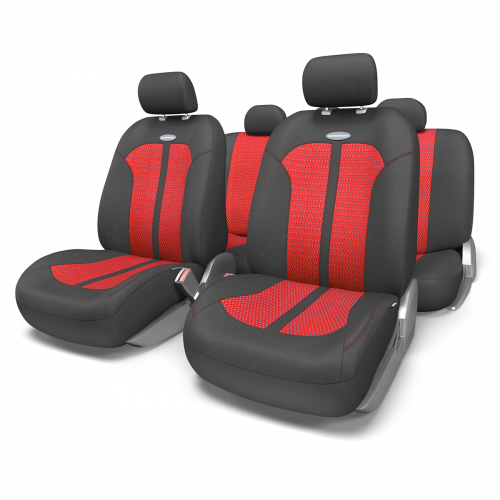 Набор авточехлов Autoprofi Selection, цвет: черный, красный, 11 предметов. Размер M98298130 Набор авточехлов Autoprofi Selection, цвет: черный, красный, 11 предметов. Размер M98298130Универсальные чехлы Selection выполнены в классическом стиле. Они подходят к большинству типов сидений и не требуют больших усилий при установке. Качественное облегание кресел достигается за счет эластичности велюра, из которого сделаны чехлы.Центральная часть чехлов Selection изготовлена из плотного велюра. Он включает в себя оригинальные вкрапления из тонких, едва заметных нитей красного и синего цвета, которые очень привлекательно переливаются на свету.Основные особенности авточехлов Selection:- 3 молнии в спинке заднего ряда; - толщина поролона: 5 мм; - карманы в спинках передних сидений. Комплектация: - 1 сиденье заднего ряда; - 1 спинка заднего ряда; - 2 сиденья переднего ряда; - 2 спинки переднего ряда; - 5 подголовников; - набор фиксирующих крючков.