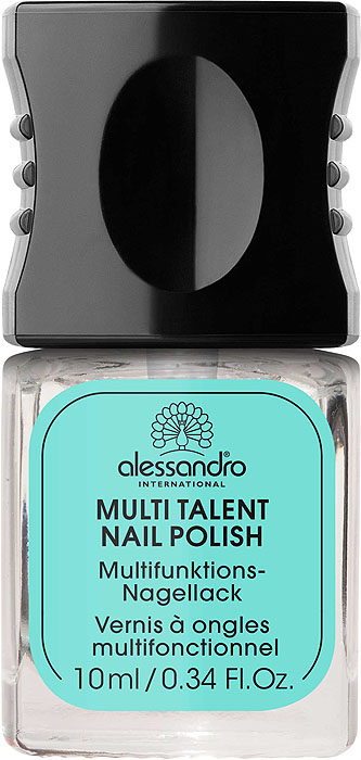 Alessandro Универсальное средство для ногтей 9 в 1 Multi Talent Nail Polish, 10 млZP421 Alessandro Универсальное средство для ногтей 9 в 1 Multi Talent Nail Polish, 10 млZP421Средство для ногтей 9 в 1 Alessandro Multi Talent Nail Polish сочетает в себе различные функции: базовое покрытие, укрепление ногтей, защитное покрытие для сохранения цветного, верхнее покрытие, глянцевое покрытие, средство для закрепления лака, защита от УФ-лучей и средство, ускоряющее высыхание лака. Характеристики:Объем: 10 мл. Артикул: 03-013. Производитель: Франция. Товар сертифицирован.