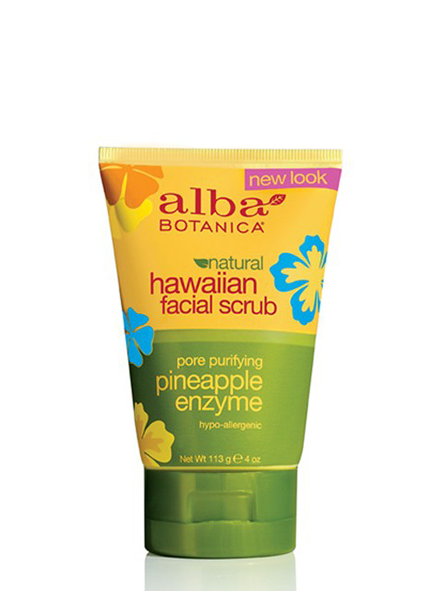 Alba Botanica Гавайский скраб для лица, 113 гFS-00897 Alba Botanica Гавайский скраб для лица, 113 гFS-00897Нежный скраб Alba Botanica для глубокого очищения кожи лица, шеи и рук мягко и нежно очищает кожу от ороговевших клеток. Экстракты тропических растений увлажняют, оживляют и придают коже гладкость и шелковистость.Способ применения: нанести на чистую, увлажненную кожу сделать легкий массаж и смыть водой. Применять 1-2 раза в неделю. Характеристики:Вес: 113 г. Артикул: AL00808. Производитель: США. Товар сертифицирован.Состав: вода, эфиры жожоба, каприк/каприлик,аминометилпропанол, масло жожоба, сок алоэ вера, экстракт ананаса, экстракт папайи, экстракт имбиря, аллантоин, бромелайн, карбомер, цетиловый спирт, лимонная кислота, глицерин, фосфат натрия рибофлавина, стеариновая кислота, токоферола ацетат, бензиловый спирт, глюконолактон, сорбат калия, бензоат натрия, лимонен, натуральные отдушки.
