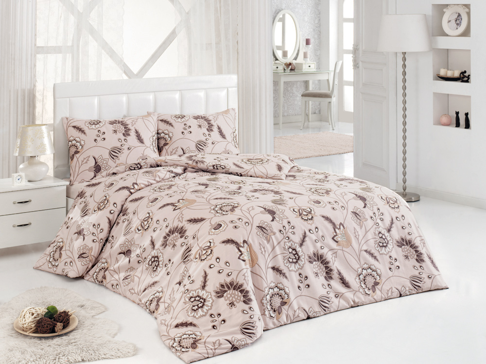 Комплект белья ASTERIA Home Orlena, 1,5-спальный, наволочки 50х70, цвет: бежевый, коричневый391602 Комплект белья ASTERIA Home Orlena, 1,5-спальный, наволочки 50х70, цвет: бежевый, коричневый391602Комплект белья ASTERIA Home Orlena, изготовленный из сатина, состоит из пододеяльника, простыни и двух наволочек. Постельное белье имеет изысканный внешний вид и обладает яркостью и сочностью цвета. Сатин производится из высших сортов хлопка, а своим блеском, легкостью и на ощупь напоминает шелк. Такая ткань рассчитана на 200 стирок и более. Постельное белье из сатина превращает жаркие летние ночи в прохладные и освежающие, а холодные зимние - в теплые и согревающие.