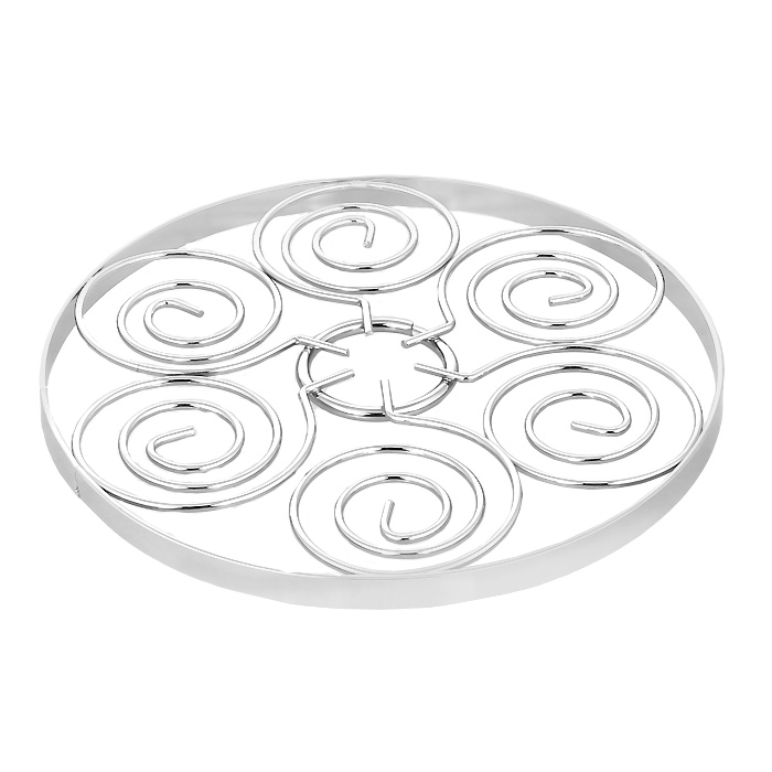 Подставка декоративная для горячего Swirl. 0509781115510 Подставка декоративная для горячего Swirl. 0509781115510Декоративная подставка для горячего Swirl выполнена из стали. Подставка оформлена изящным орнаментом. Такая яркая подставка не только оригинально украсит ваш стол, но и сбережет его от высоких температур. Характеристики:Материал: сталь. Диаметр подставки: 17,5 см. Высота подставки: 1 см. Артикул: 0509781.