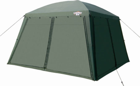 Тент Campack Tent G-3001W с ветро-влагозащитными полотнами38411 Тент Campack Tent G-3001W с ветро-влагозащитными полотнами38411Стандартная модель с комбинированным каркасом - фибергласс + сталь (фиберглассовый каркас, диаметр 11 мм; металлические стойки, диаметр 19 мм; пластиковые крестовины 4 шт.). Материал P.Taffeta 190T PU. Ткань изготовлена из полиэфирных волокон с полиуретановым покрытием. Два входа обеспечивают комфортное использование,москитная сетка защищает от надоедливых насекомых. Модификация с индексом W снабжена дополнительнымивнешними ветро-влагозащитными полотнами на застежке молния и имеет проклеенные швы длязащиты от неблагоприятных погодных условий.Тент упакован в сумку-чехол с ручками. Характеристики: Размер тента (ДхШхВ): 365 см х 365 см х 249 см. Ткань тента: 190T Taffeta. Сетка: No-See-Um Mesh. Каркас:фибергласс 11 мм, сталь 19 мм.