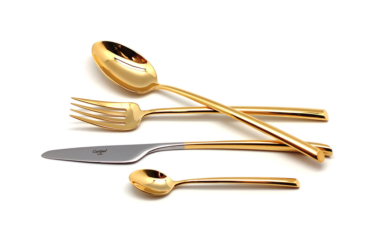 Набор столовых приборов Cutipol Mezzo Gold, 72 предмета9301-72 Набор столовых приборов Cutipol Mezzo Gold, 72 предмета9301-729301-72 MEZZO GOLD Набор 72 пр. Характеристики: Материал: сталь.Размер: 660*305*225мм.Артикул: 9301-72.