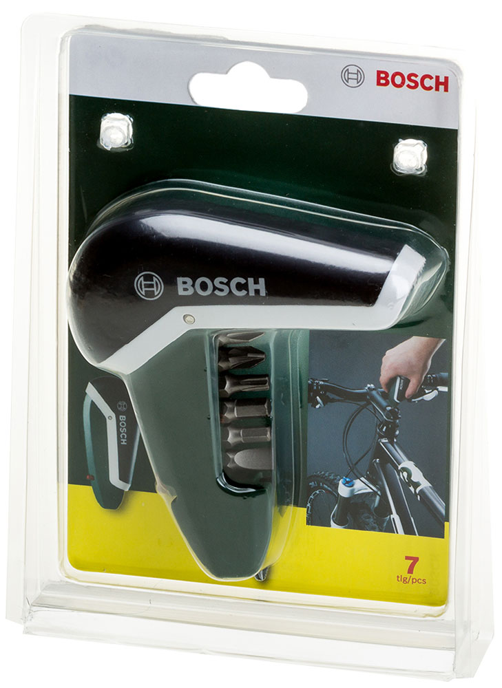 Отвертка карманная Bosch, 7 предметов98293777 Отвертка карманная Bosch, 7 предметов98293777Карманную отвертку Bosch удобно носить с собой, она не займет много места. В корпус вмещается 6 бит для монтажа и демонтажа крепежных соединений.