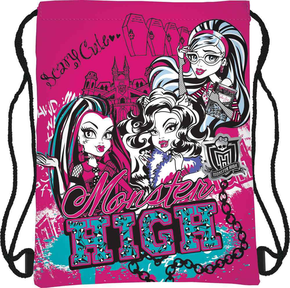 Сумка для сменной обуви Monster High, цвет: ярко-розовый, черныйГризли Сумка для сменной обуви Monster High, цвет: ярко-розовый, черныйГризлиСумка для сменной обуви Monster High идеально подойдет как для хранения, так и для переноски сменной обуви и одежды. Сумка выполнена из мягкого водоотталкивающего материала и дополнена одним вместительным отделением, затягивающимся с помощью текстильного шнурочка. Шнурки фиксируются в нижней части сумки, благодаря чему ее можно носить за спиной как рюкзак. Оформлено изделие ярким принтом с изображением персонажей мультфильма Monster High.