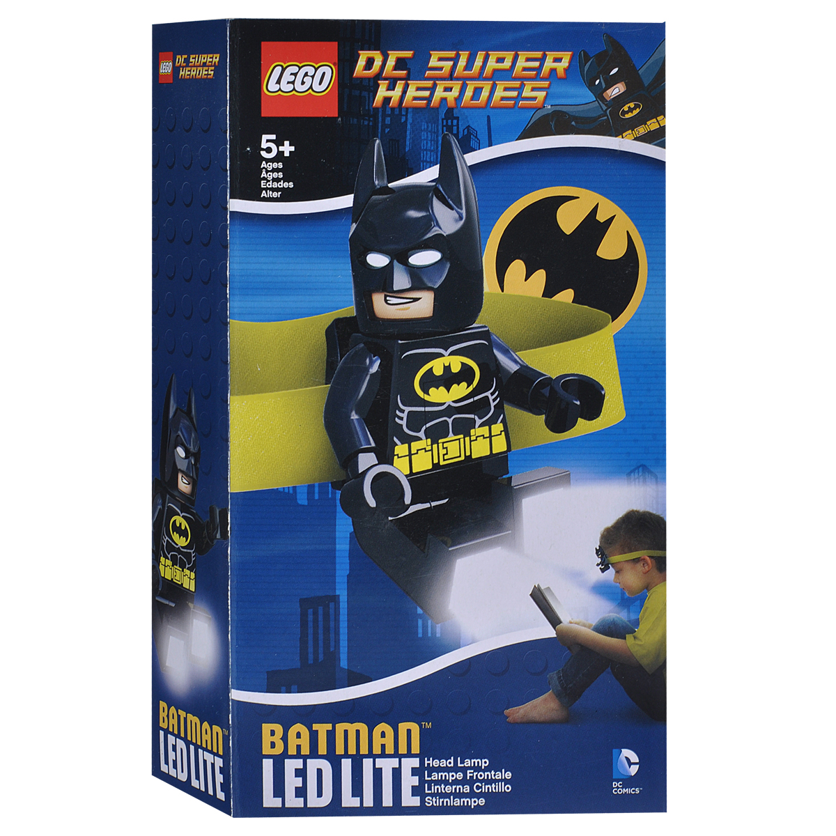 Налобный фонарик Lego Batman. LGL-HE87495 Налобный фонарик Lego Batman. LGL-HE87495Налобный фонарик Lego Batman исполненный в виде бесстрашного супергероя, станет верным спутником при любом занятии вашего ребенка. Фонарик станет незаменимым в походах, при чтении книг, конструировании, собирании мозайки и других интересных занятиях и играх. Главное отличие этого изделия заключается в том, что он не только освещает нужное пространство, но и оставляет руки хозяина свободными. Яркие светодиодные лампы встроены в ступни героя. Супергерой может вращать конечностями, что позволяет использовать его как игрушку, а также направлять светодиодные лампы в двух направлениях. Работает устройство от двух круглых батареек, которые входят в комплект. Характеристики:Материал: пластик, металл. Размер игрушки: 8 см х 4,5 см.Изготовитель: Китай.BR>В комплекте c батарейками 2 хСR2025 3v.
